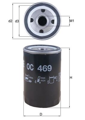 OC469, Oil Filter, Oil filter, MAHLE, 0451103340, 154068161440, 2348300, B107, BFO4117, EOF123, FT5130, FT5608, FX20035, GFE378, H14W37, L28316, LPW100160, OP580/6, PH5882, S3483R, SO11039, VFL448, W719/33, WL7270, X4052E, Z1361, 2348340, 451103340, P3340, LPW100161, LPW100164