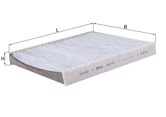 LAK816, Filter, interior air, Cabin filter, MAHLE, 0986AF4550, 104811, 1123200026, 17585K, 2Q0819653, 30104811, 49402330, 54.314.00, 67210, ADV182532, CK1253C, CUK26021, E4981LC, FK515, HB372C, K1388A, QFC0459, S4314CA, WP2171, 1987435596, 2Q0819669, CC1549