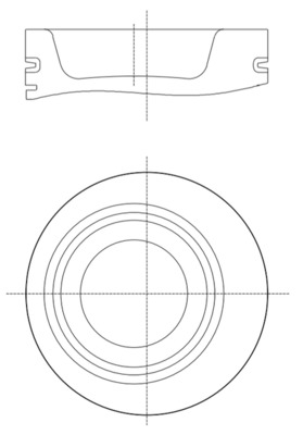 Piston - 227PI00140000 MAHLE - 51025006364, 51025006372