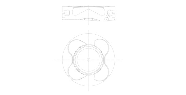 Piston - 081PI00112000 MAHLE - 11257788992, 11257799883, 7799883