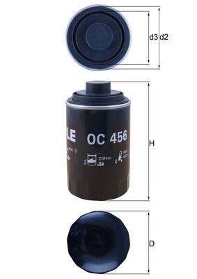 OC456, Oil Filter, Oil filter, MAHLE, 06A115555B, 06H115403, 0718053, 0986AF0141, 1003220014, 1016053926, 153071762447, 15576, 2349300, 30938477, 38477, 4297OS, ADV182105, BFO4155, COF102101S, DO5510, ELH4428, EOF227, FO630, FT6034, H14W30, LS937, OF001, OP526/7, PH10600, R721, S3493R, SM5086, SO7210, SP1356