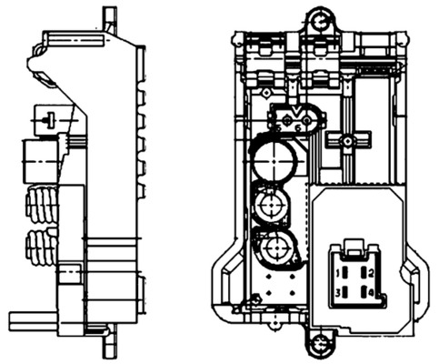 Regulator, passenger compartment fan - ABR29000P MAHLE - 106013, 2038214058, 351321141