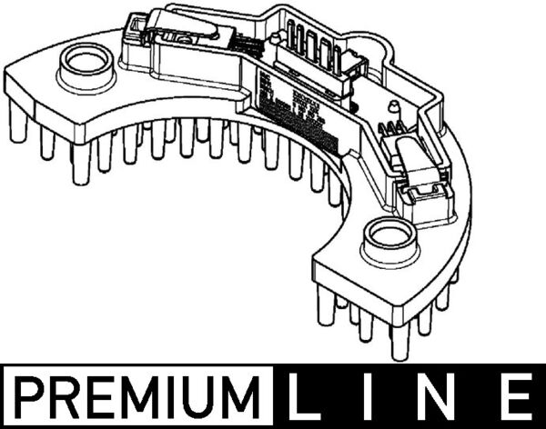 Regulator, passenger compartment fan - ABR58000P MAHLE - 106021, 351321561, 6441.AL