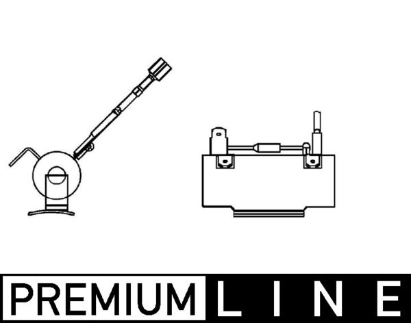 Resistor, interior blower - ABR80000P MAHLE - 0018212660, 351332021, A0018212660