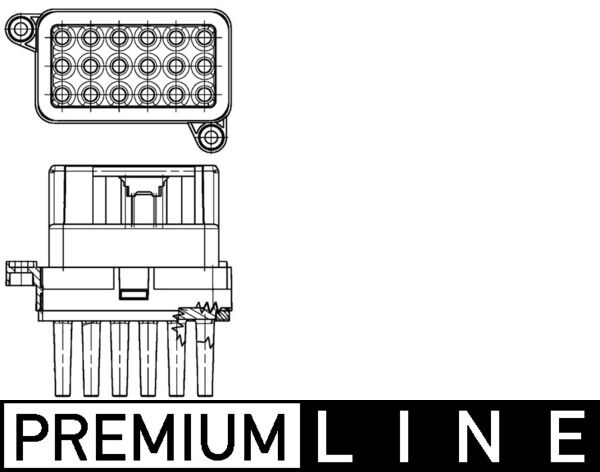 ABR95000P, Regler, Innenraumgebläse, Klimaanlage verschiedene, MAHLE, 10-180-01002, 106036, 1433503, 351332341, 38645, 50938645, V25-79-0005, 1847910, 5HL351332-341, 6G9T19E624AD, 6G9T-19E624-AD, 6G9T19E624AE