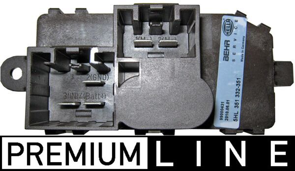 ABR96000P, Regulator, passenger compartment fan, Air-conditioning various, MAHLE, 10-180-01003, 106075, 1465718, 351332351, V25-79-0004, 1512406, 5HL351332-351, 6G9T19E624DB, 6G9T-19E624-DA, 6G9T-19E624-DB