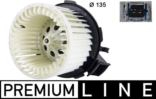 Interior Blower - AB101000P MAHLE - 0599.1074, 069401321010, 34207