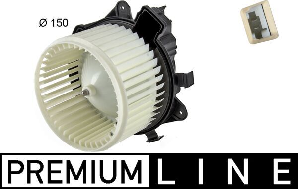 Interior Blower - AB142000P MAHLE - 069412509010, 351042691, 715267