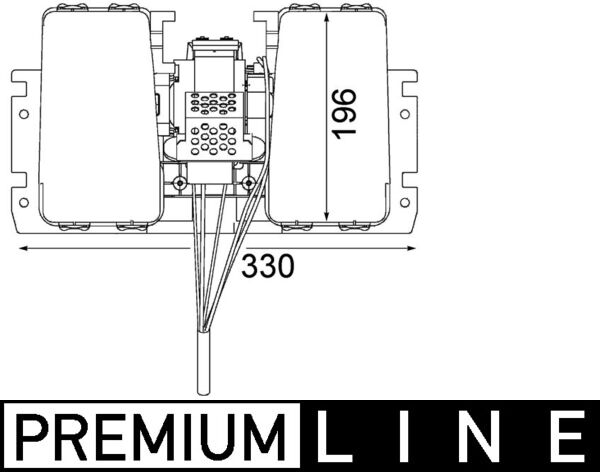 Innenraumgebläse - AB179000P MAHLE - 351104031, G715.810.130.310, G716.810.130.311