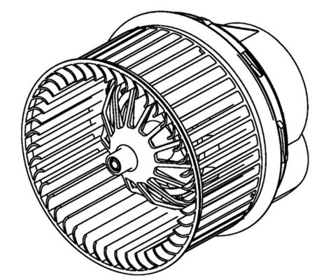 Interior Blower - AB265000P MAHLE - 1548221, 351151031, 87818