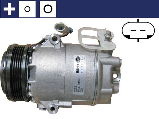 Compressor, air conditioning - ACP45000S MAHLE - 09165714, 10-0072, 1.1258