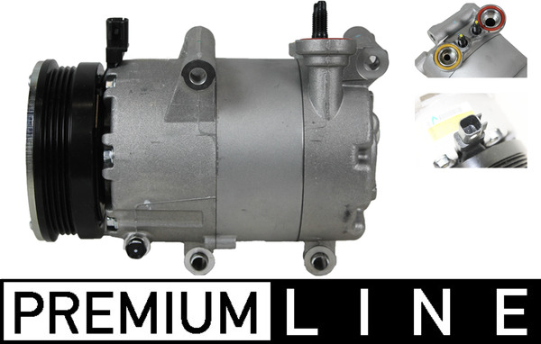Compressor, air conditioning - ACP554000P MAHLE - 1854689, 351006291, BV6N19D629BG