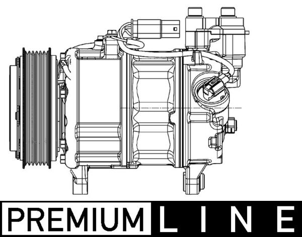 Compressor, air conditioning - ACP599000P MAHLE - 351007-231, 5A21D11-01, 64525A21D11
