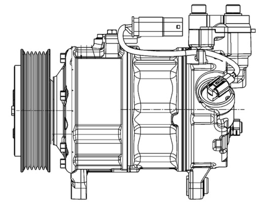 Compressor, air conditioning - ACP600000P MAHLE - 351007-241, 5A21D12-01, 64525A21D12