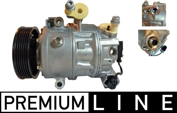 ACP694000P, Compressor, air conditioning, Air-conditioning various, MAHLE, 11451, 1724, 351105171, 4901K701, 510909, 6R0820803C, 6R0820803E, 700510909, 852703N, SAK026, 1739, PXC14-1724, PXC14-1739