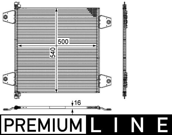 AC121000P, Condenser, air conditioning, Air-conditioning various, MAHLE, 0838.3004, 1629115, 261010, 292000N, 304888, 351029-094, 35757, 43395, 708M01, 818986, 8880400510, 940031, DCN99065, DF5034, TSP0225630, 351029091, 8FC351029-094