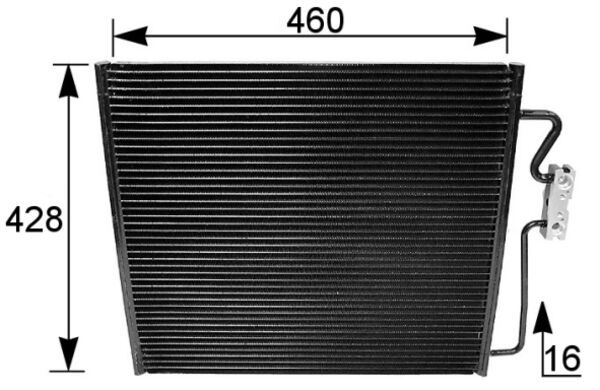 Condenser, air conditioning - AC154001S MAHLE - 052180N, 06005185, 0802.2018