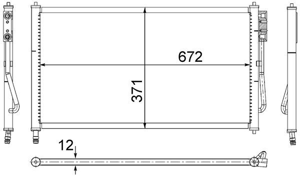AC218000S, Condenser, air conditioning, Air-conditioning various, MAHLE, 0805.3014, 092230N, 10-110-01014, 1062380, 1223611, 169714, 18005268, 2532305268, 260000, 350203228000, 351037-461, 35345, 53146, 60185268, 712M16, 812699, 82D0225218A, 888-0400167, 925337, 94432, 945112, AC854392, CN7325, CT11344, DCN100-06, F4-53146, FD420C001, FD5268, KDFD268, QCN239
