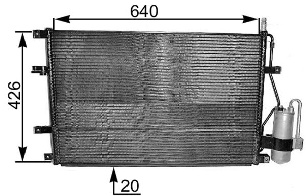 AC227000S, Condenser, air conditioning, Air-conditioning various, MAHLE, 00068488899, 0811.3017, 102835, 1223166, 166549, 222005N, 260016, 350203488000, 351037641, 35413, 390300, 51935, 53499, 59002107, 731M10, 817675, 888-0400318, 925574, 94525, AC827270, CN5082, CT11362, F4-53499, F453499, KDVO107, QCN352, TSP0225398, V95-62-0005, VO5107D, 1223166X