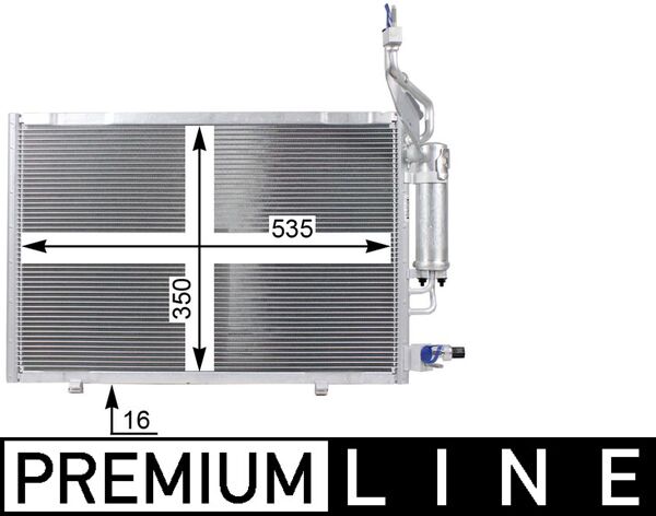 Kondensator, Klimaanlage - AC23000P MAHLE - 092070N, 1778995, 350352