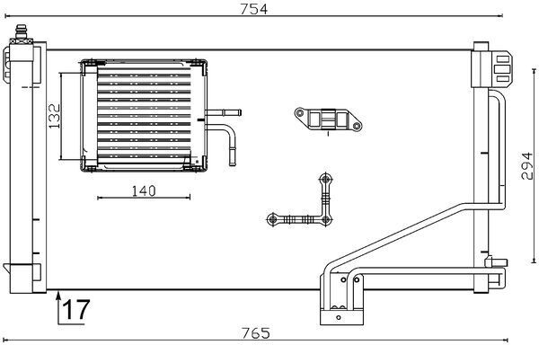 AC346000S, Condenser, air conditioning, Air-conditioning various, MAHLE, 0806.2013, 123520N, 2035000154, 30005298, 350203370000, 351300-781, 35535, 717M42, 817849, 82D0226112MA, 888-0400201, 905496, 94545, AC893572, DCN17015, F4-53443, KDMS298, TSP0225610, V30-62-1024, 0806.2075, 2035000254, 351301-344, 35536, 717M42A, 888-0400202, 905497, BC370, MS5298, V30-62-1025, 2035000654