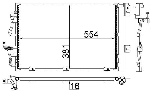 Condenser, air conditioning - AC377001S MAHLE - 0807.2020, 103828, 1223490