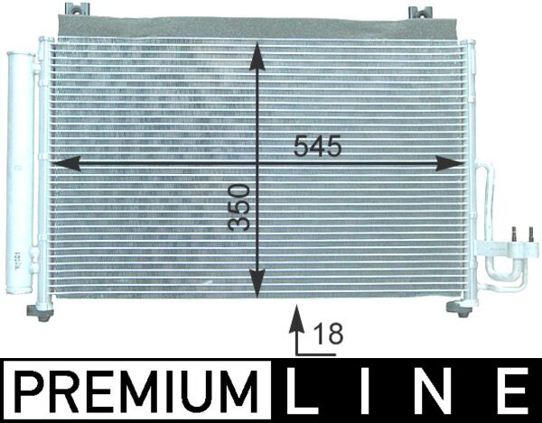 Condenser, air conditioning - AC420000P MAHLE - 08333043, 351302691, 512038N
