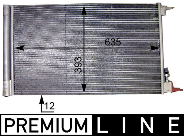 Condenser, air conditioning - AC552000P MAHLE - 08072046, 13241737, 152039N