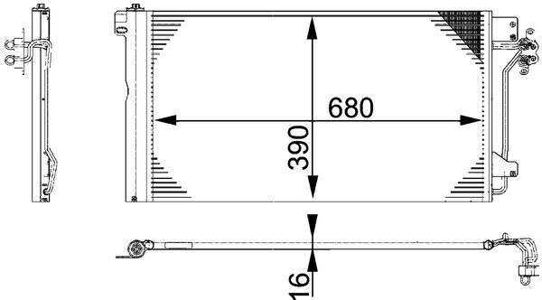 AC672000P, Kondensator, Klimaanlage, Klimaanlage verschiedene, MAHLE, 042009N, 0810.3039, 104209, 169964, 260506, 350203478000, 351317-654, 35622, 376300, 43108, 58005236, 60585236, 730M52, 7H0820411B, 814015, 82D0225629A, 888-0400387, 905653, 94604, 946349, 9568305236, AC895854, CN6334, DCN32020, F443108, QCN139D, TSP0225629, V15-62-1031, VG917C001, VN5236