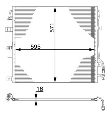 AC760000S, Condenser, air conditioning, Air-conditioning various, MAHLE, 027007N, 08012014, 107877, 2015702, 30C05011, 350220, 351341-794, 43544, 814200, 940407, AU5227D, F4AC8062, LR015555, V48620007, 27007N, 8012014, LR021824, LR864C002