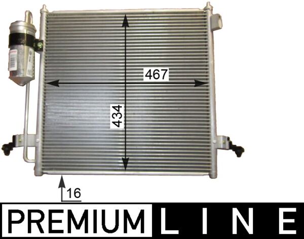 AC815000P, Kondensator, Klimaanlage, Klimaanlage verschiedene, MAHLE, 08163022, 105460, 142031N, 32005218, 350203668000, 351343581, 35871, 393100, 43415, 718M44, 7812A171, 814214, 940068, CF20286, DCN45001, F4AC1194, MITSA240A, MT5218, MT5218D, 35005218, 8FC351343-581, MN123606