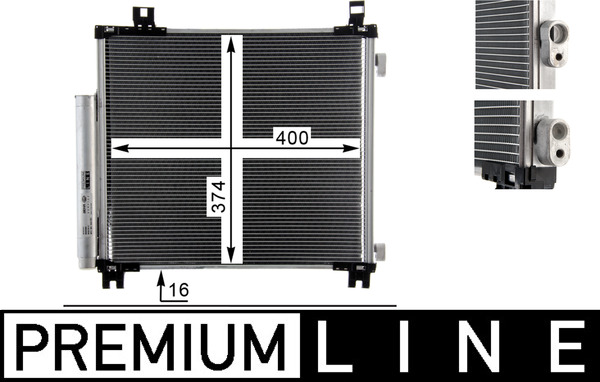 AC825000P, Kondensator, Klimaanlage, Klimaanlage verschiedene, MAHLE, 08153050, 212083N, 351343-704, 35859, 43452, 53005578, 728M73, 814220, 8846074010, 940136, DCN50045, TO5578, TOA5578D, 351343701, M7280730, 8FC351343-704