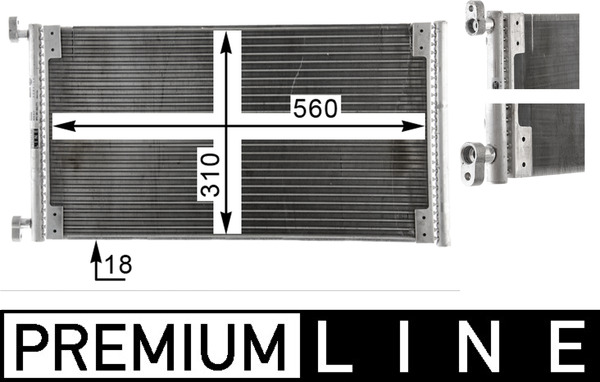 AC832000P, Condenser, air conditioning, Air-conditioning various, MAHLE, 0000046758005, 0804.2055, 082012N, 102965, 17005255, 351343771, 53468, 8348500, DCN09040, FT5255, RA7110830, TSP0225488, WG1917176, 46758005, 53468/O, DCC1154, FT908C002, WG2041687, 46803033
