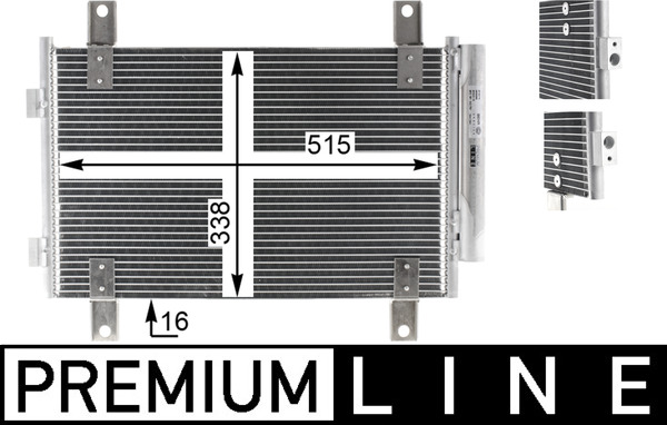 AC833000P, Kondensator, Klimaanlage, Klimaanlage verschiedene, MAHLE, 351343-784, 6455EC, 940635, DCN21007, FTA5351D, 351343781, 8FC351343-784