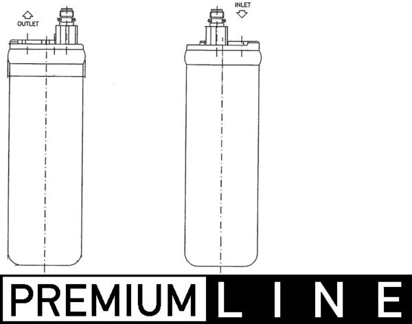 AD228000P, Dryer, air conditioning, Air-conditioning various, MAHLE, 106404, 1211306, 13106001, 132312, 13750129, 260109, 33206, 351198611, 3700D371, 509929, 800308N, 83650, 888-0700252, 931396, 95386, DFD20016, F483650, OLD371, QRD122D, TROL400, TSP0175359, V40-06-0013, 1618304, OLD400, 93177218