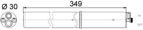 AD243000S, Trockner, Klimaanlage, Klimaanlage verschiedene, MAHLE, 10-06-0014, 132282, 137.50002, 1K0298403, 260128, 33211, 351200154, 509790, 5800D210, 800312N, 83536, 95366, DFD02004, TSP0175337, VWD210, 1K0298403A, 5800D212, 8FT351200-154, V10-06-0014, 5C0298403
