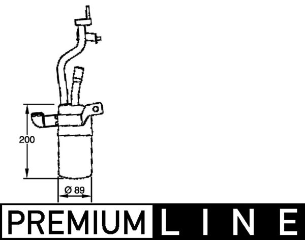 Dryer, air conditioning - AD279000P MAHLE - 10-150-01039, 1310196, 13235