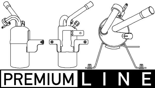 AD297000P, Trockner, Klimaanlage, Klimaanlage verschiedene, MAHLE, 10-150-01303, 351335321, 5039623, FDD374, 5083963, 8FT351335-321, 9T1H19E647DB, 9T1H19E647DA