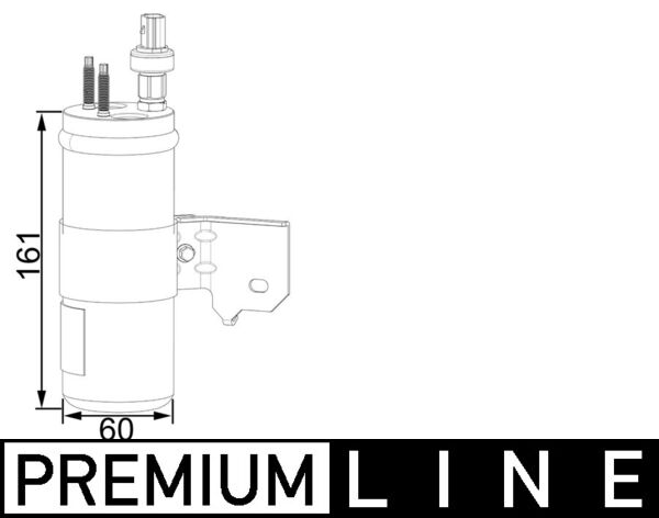 Dryer, air conditioning - AD3000P MAHLE - 1784996, 351001721, C1B119D848AA