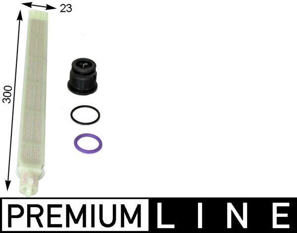 Trockner, Klimaanlage - AD86000P MAHLE - 1S0898191, 1S0898191A, 351193211
