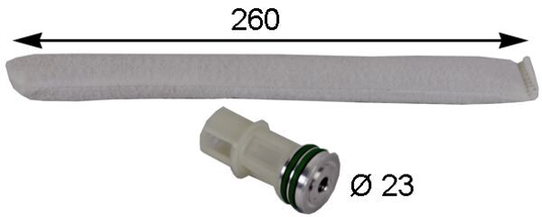 Dryer, air conditioning - AD88000S MAHLE - 351193231, 8FT351193-231