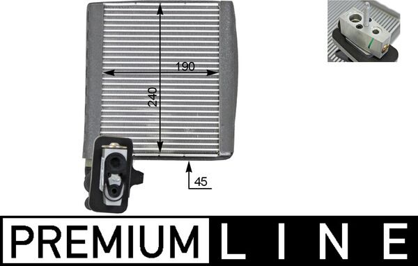 Evaporator, air conditioning - AE119000P MAHLE - 1785796, 351331331, VPDKFH19850A