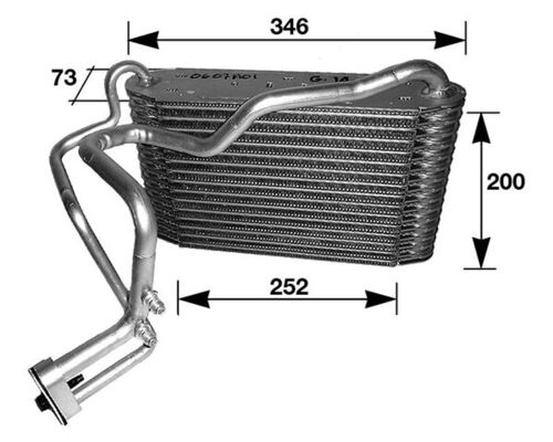 Verdampfer, Klimaanlage - AE33000S MAHLE - 0300V146, 351210191, 36036