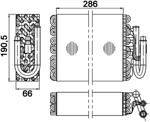 AE35000P, Evaporator, air conditioning, Air-conditioning various, MAHLE, 0600V002, 1225051, 1393213, 351210241, 36026, 702.30020, 817510, 820480N, 888-1200021, 92003, 962002, BWV002, EV15630, V20-65-1073, VEBW002, 64111393213, 8FV351210-241, 960231, 64118391356, 8391356