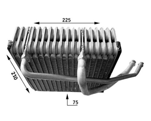 AE44000S, Verdampfer, Klimaanlage, Klimaanlage verschiedene, MAHLE, 1J2820024A, 351210771, 36106, 5800V055, 8FV351210-771