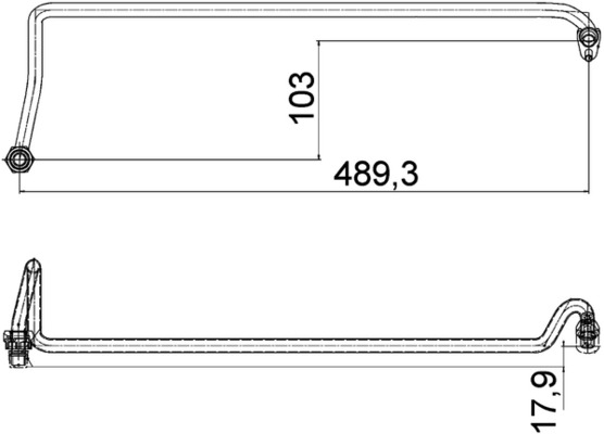 Ölschlauch - AHX5000P MAHLE - 376755571, 7L0317019, 7L0317822D