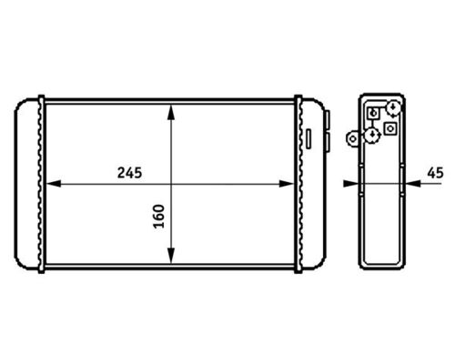 Heat Exchanger, interior heating - AH154000S MAHLE - 159130N, 1618107, 351313281