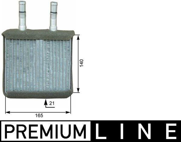 Heat Exchanger, interior heating - AH171000P MAHLE - 254M09, 350218313000, 351313791