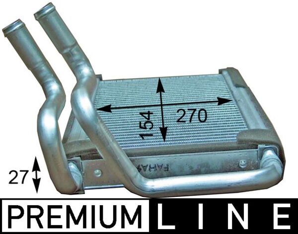 Heat Exchanger, interior heating - AH205000P MAHLE - 351315731, 77635, 971384H000