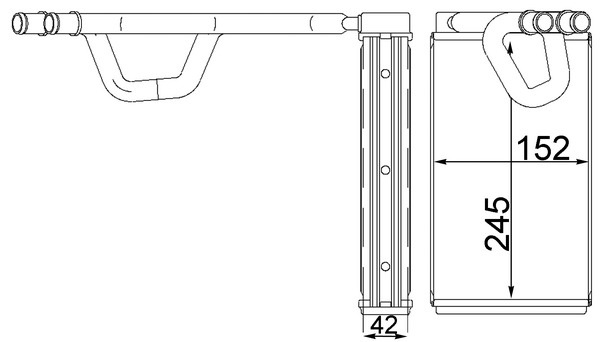 Heat Exchanger, interior heating - AH232000S MAHLE - 13006373, 219M61, 27140CA000